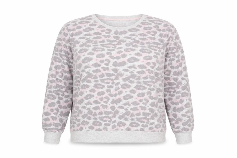 Peacocks Womens Pink Animal Print  Pullover Jumper Size 18