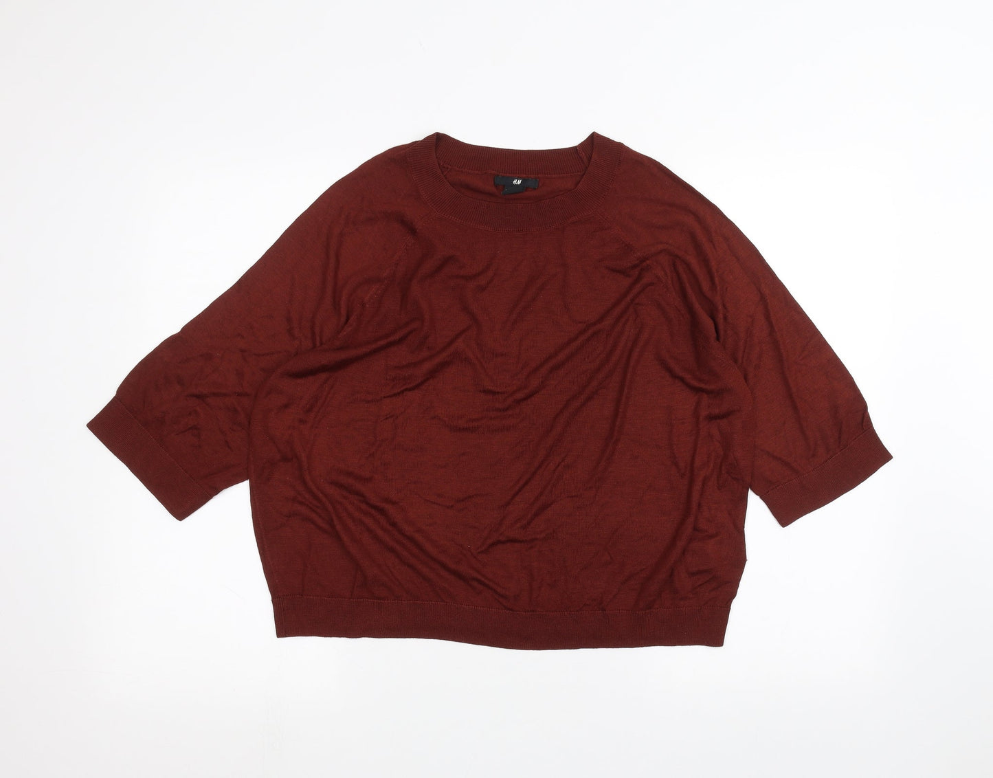 H&M Womens Red   Basic T-Shirt Size S