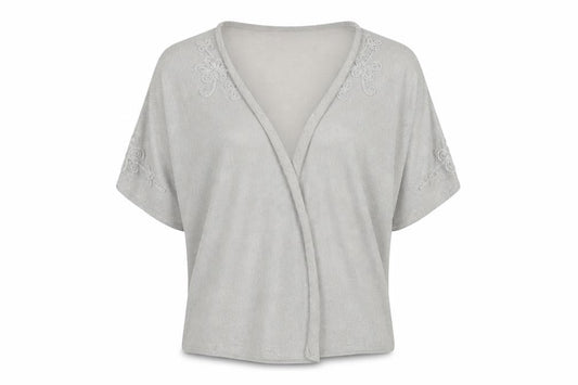 Bonmarché Womens Silver Cardigan Jumper Size M