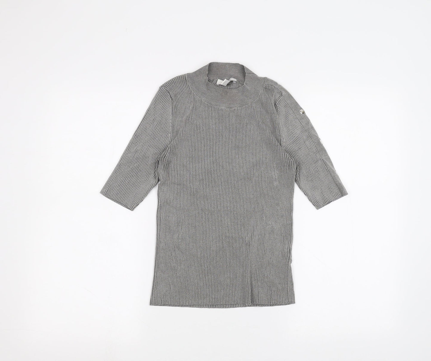 Topshop Womens Grey   Basic T-Shirt Size S
