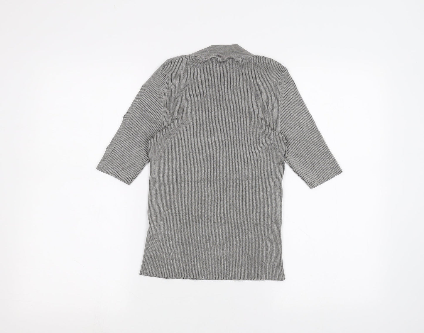 Topshop Womens Grey   Basic T-Shirt Size S