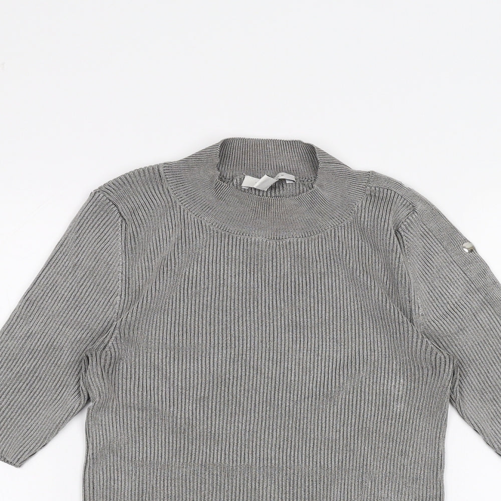 Topshop Womens Grey   Basic T-Shirt Size S