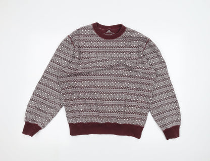 Additional front view of Easy men’s red jumper, size M