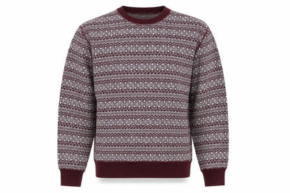 Front view of Easy men’s red jumper, size M