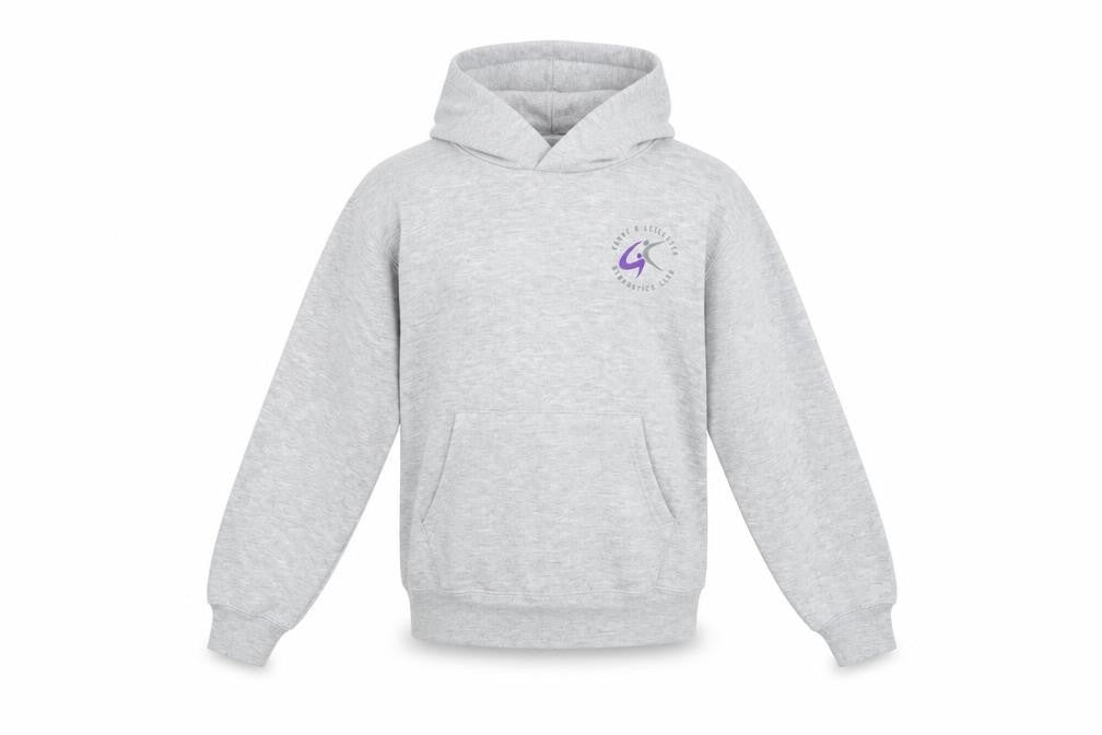 Russel Girls Grey   Pullover Hoodie Size 9-10 Years  - darby & leicester gymnastics club