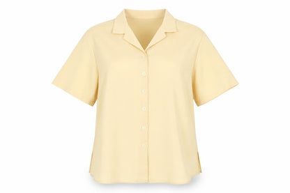 Bonmarché Womens Yellow Basic Button-Up Size 12