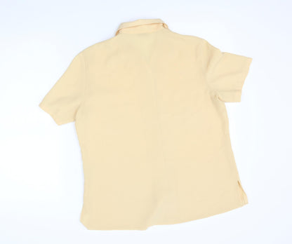 Bonmarché Womens Yellow Basic Button-Up Size 12