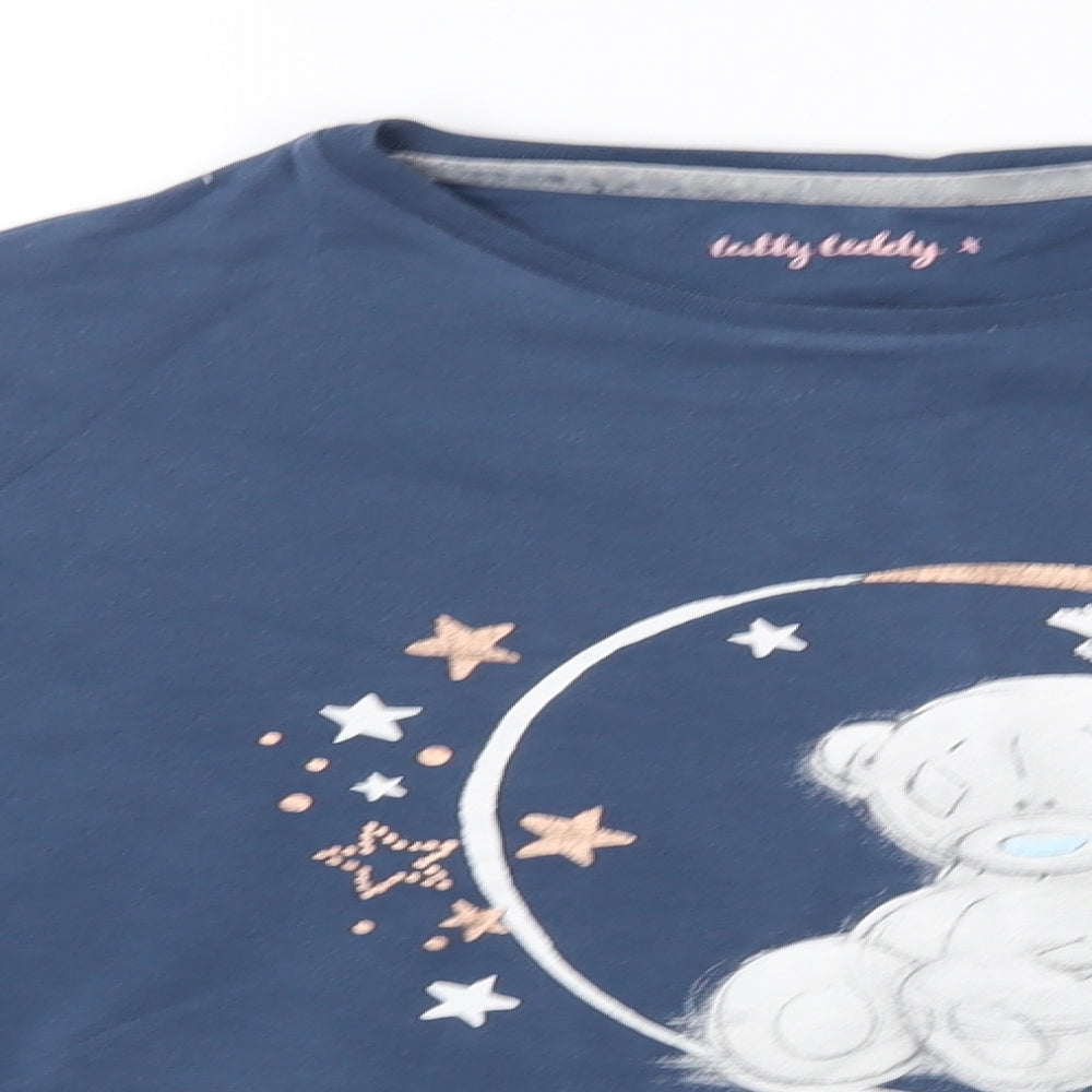 M&S Girls Blue    Pyjama Top Size 11 Years