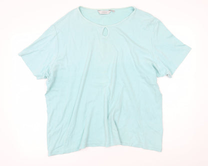 Preloved EWM Womens Blue   Basic T-Shirt Size XL - Front
