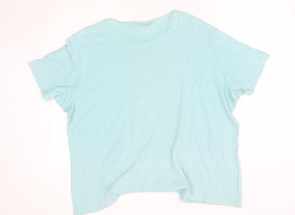 Preloved EWM Womens Blue   Basic T-Shirt Size XL - Back