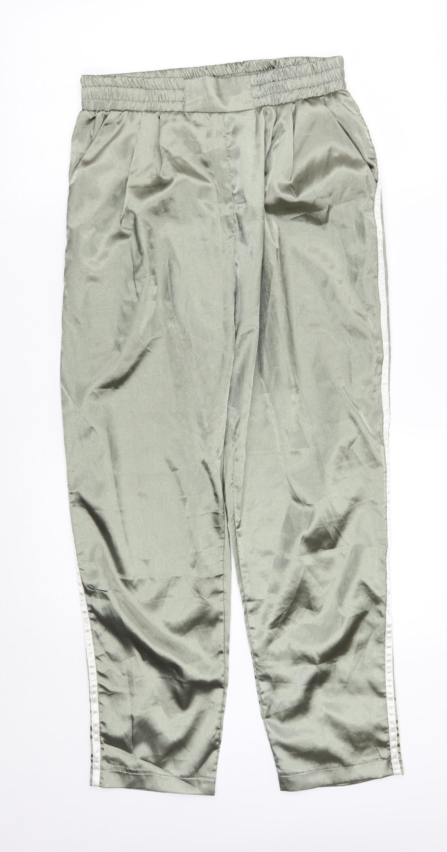 PRETTYLITTLETHING Womens Green   Sweatpants Trousers Size 10 L25 in