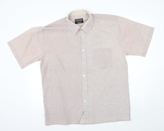 charles m Mens Red Check   Button-Up Size XL