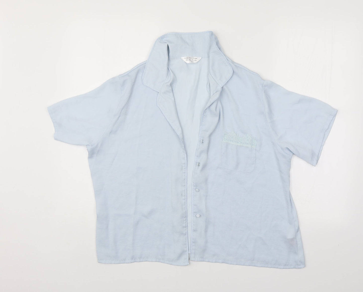 Secret Possessions Womens Blue   Kimono Pyjama Top Size 14