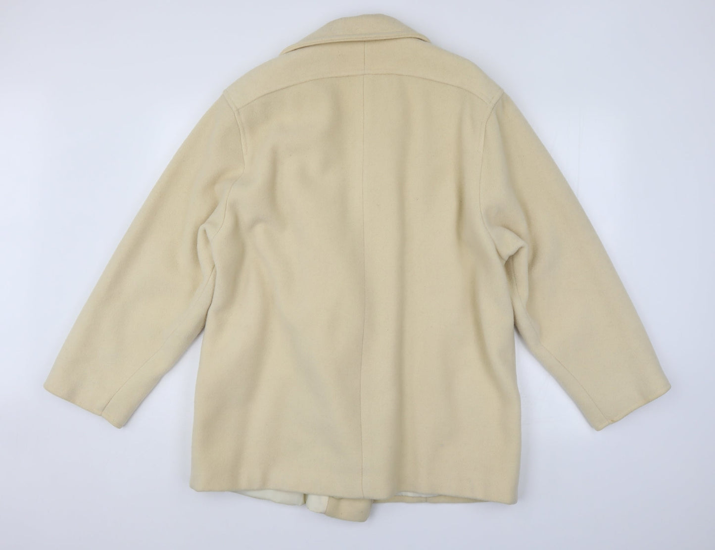 Preworn Womens Ivory   Overcoat Coat Size 18