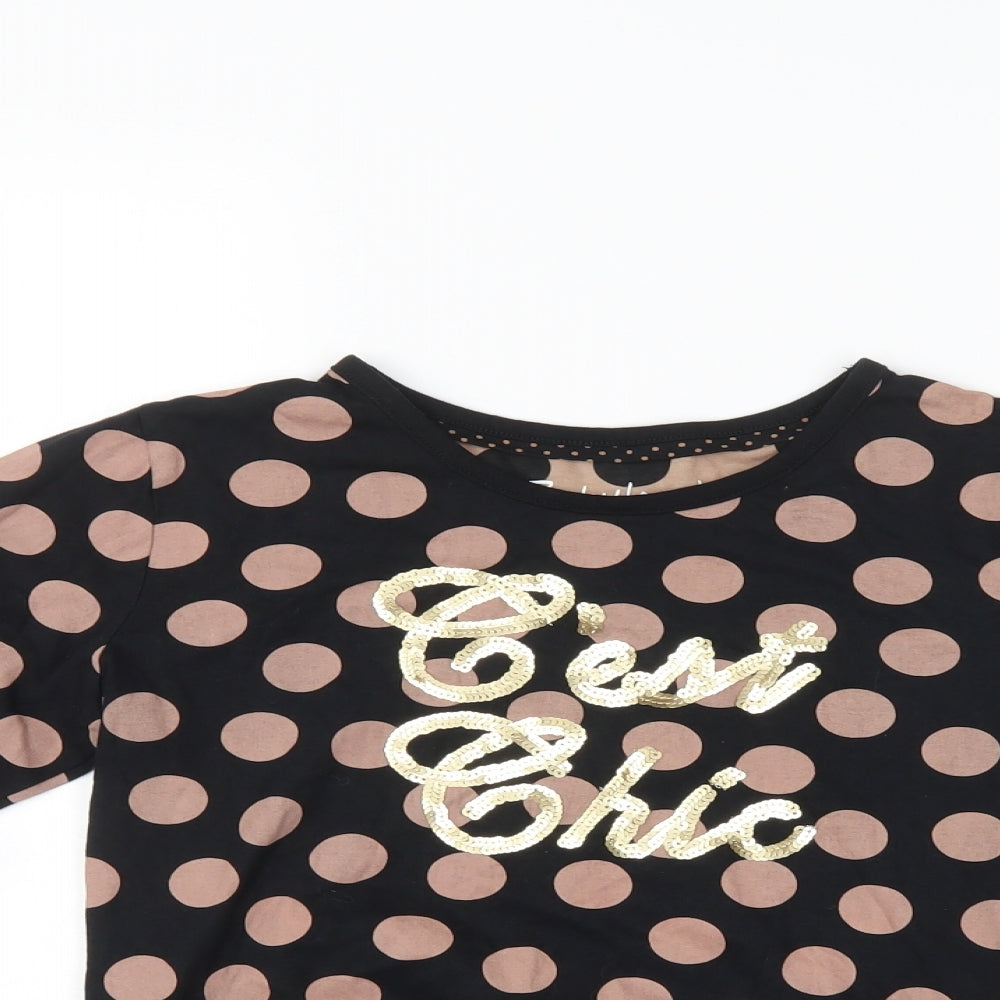 Fabulous Girls Multicoloured Polka Dot  Pullover Jumper Size 12-13 Years