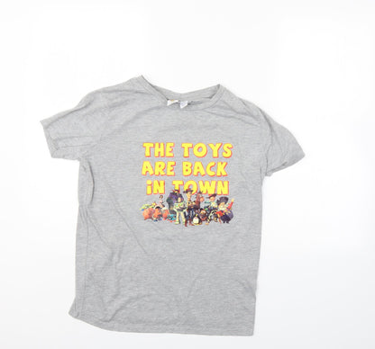 Preloved Disney Womens Grey   Basic T-Shirt Size 6  - Toy Story - Front