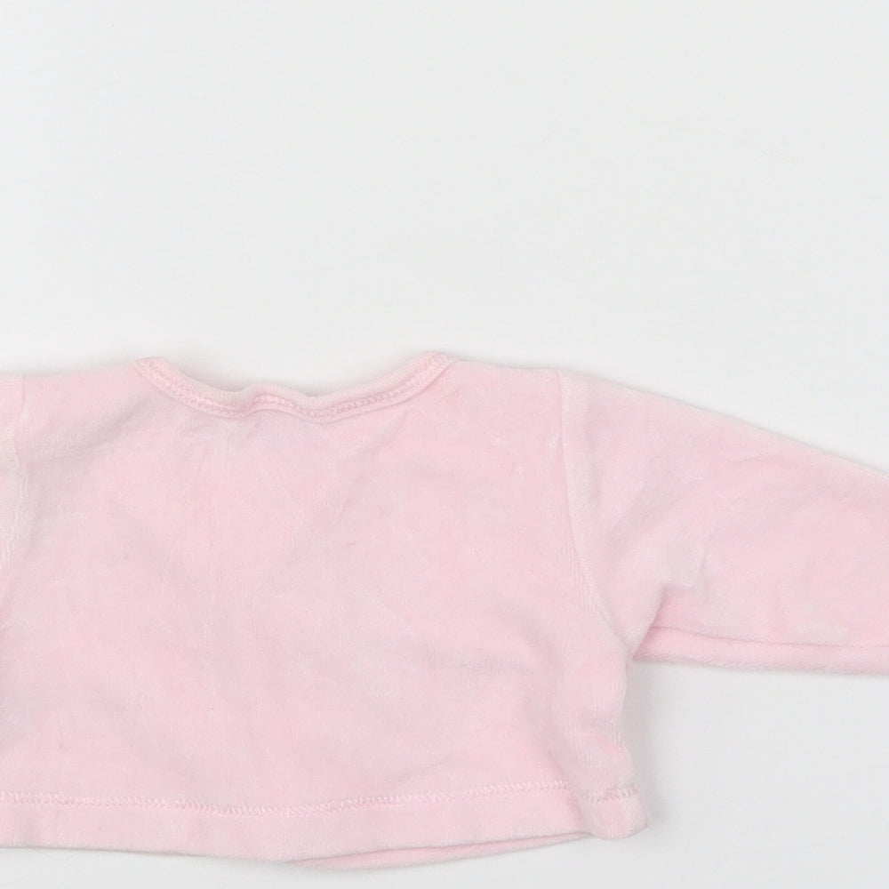 Babble Boom Girls Pink   Cardigan Jumper Size 0-3 Months