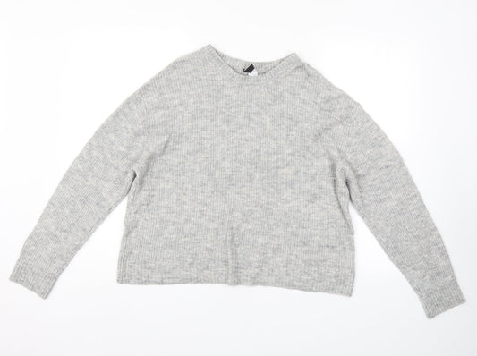 Divided Womens Grey   Pullover Jumper Size M