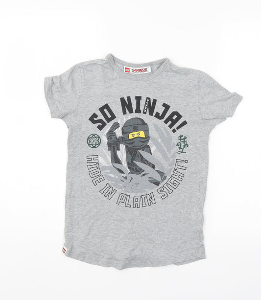 LEGO Boys Grey   Basic T-Shirt Size 8 Years  - lego