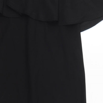 Close-up detail of Missguided women’s black bodycon, size UK 10