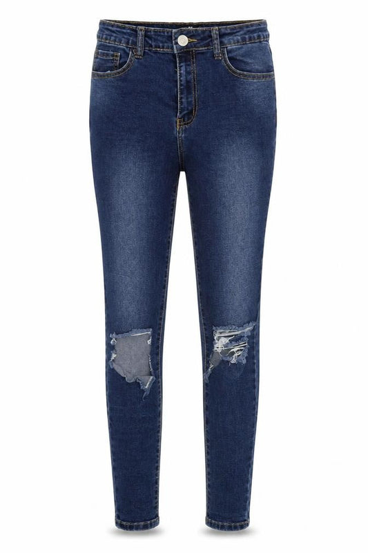 Momokrom Womens Blue  Denim Skinny Jeans Size 10 L25 in