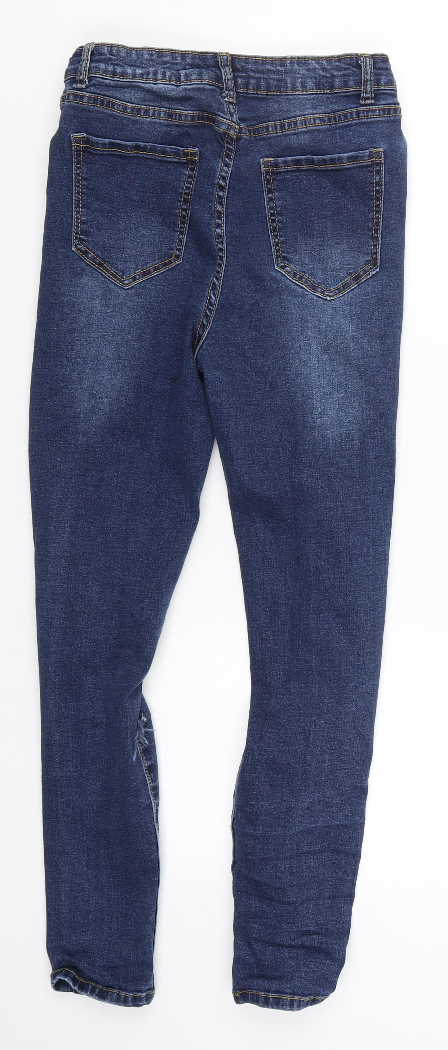Momokrom Womens Blue  Denim Skinny Jeans Size 10 L25 in