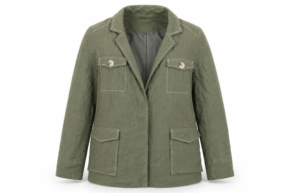 Miss Self Womens Green   Jacket  Size 6