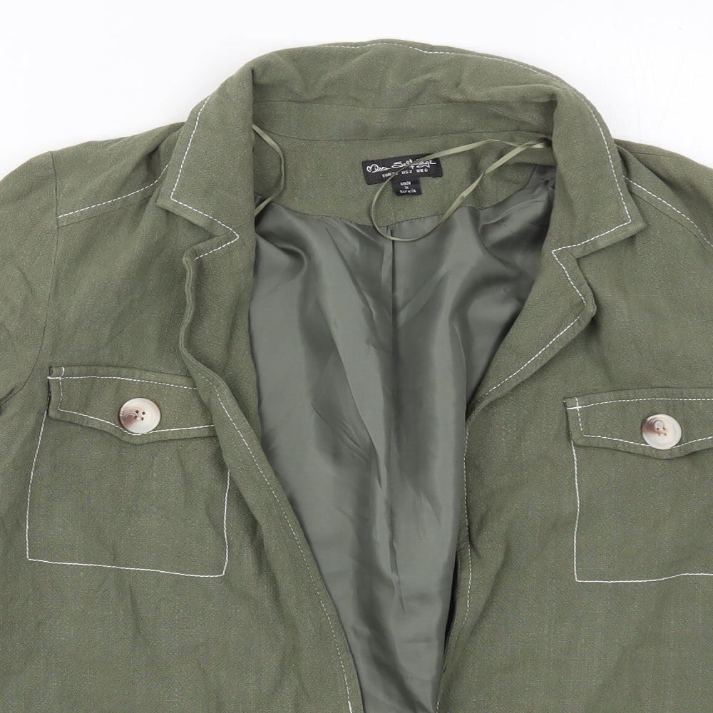 Miss Self Womens Green   Jacket  Size 6