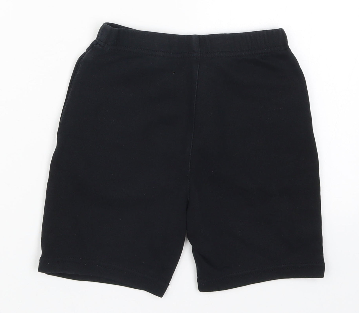 Preworn Boys Black   Sweat Shorts Size 4-5 Years