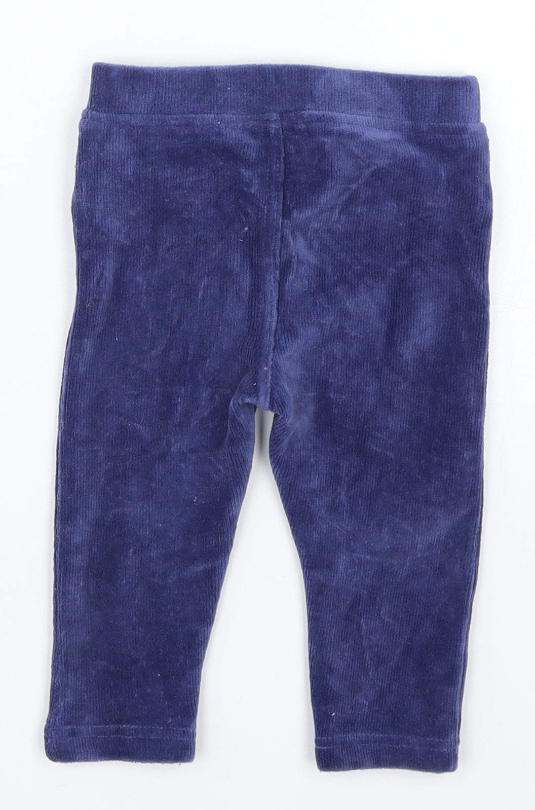 JoJo Maman Bébé Boys Blue  Corduroy Capri Trousers Size 6-9 Months