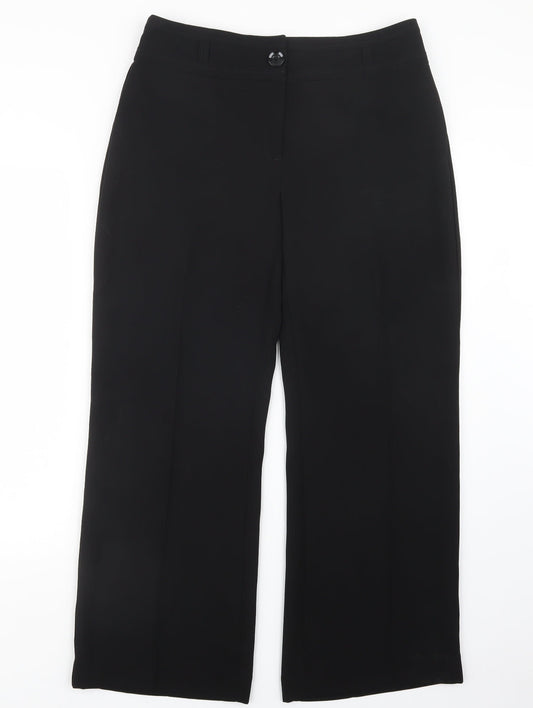 Debenhams Womens Black   Trousers  Size 12 L28.5 in