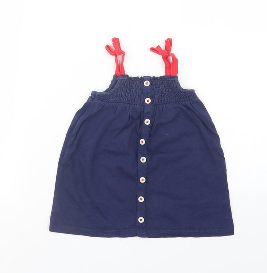 Marks and Spencer Girls Blue   T-Shirt Dress  Size 9-12 Months