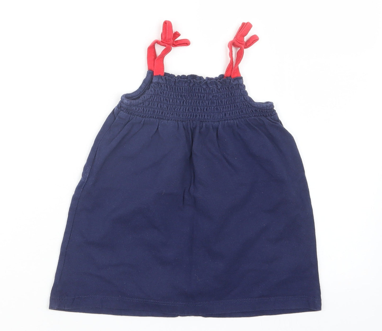 Marks and Spencer Girls Blue   T-Shirt Dress  Size 9-12 Months