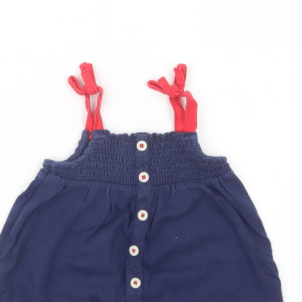 Marks and Spencer Girls Blue   T-Shirt Dress  Size 9-12 Months