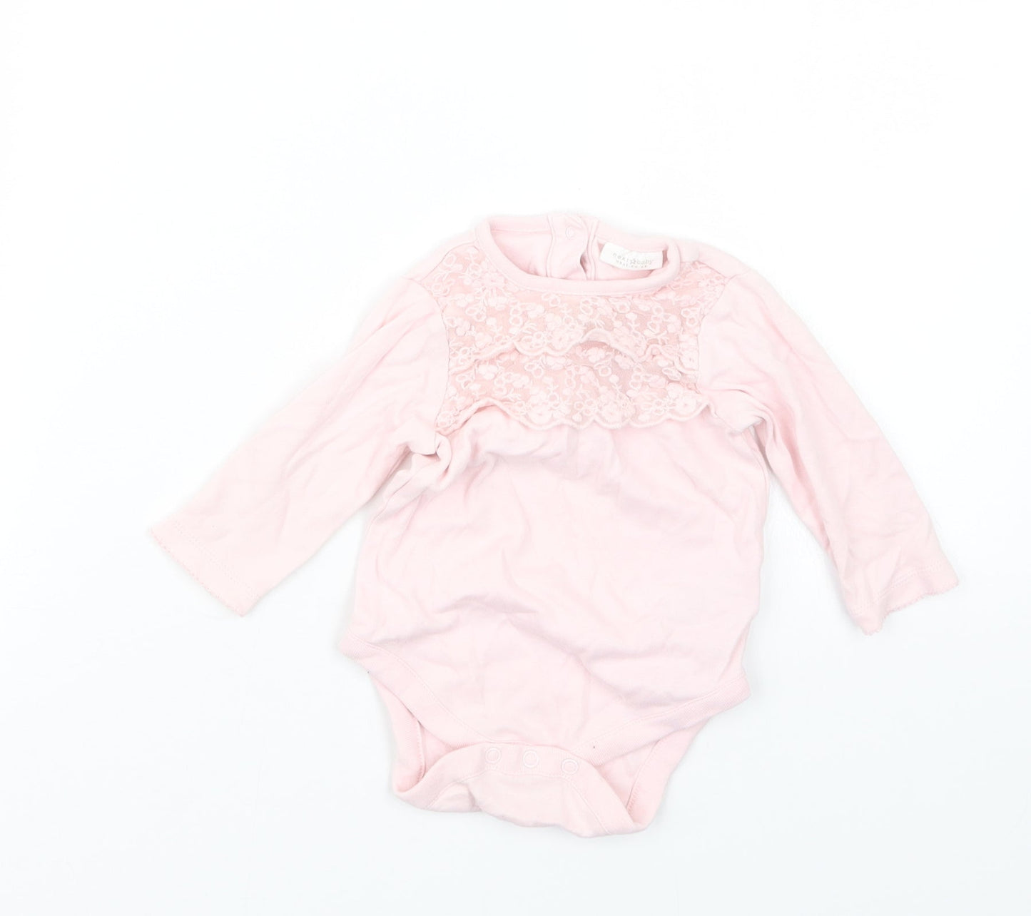 NEXT Girls Pink   Babygrow One-Piece Size 3-6 Months