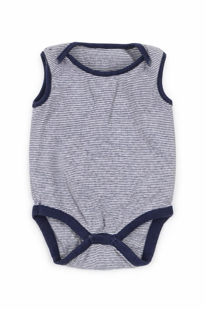 Next Boys Blue Striped  Babygrow One-Piece Size 0-3 Months