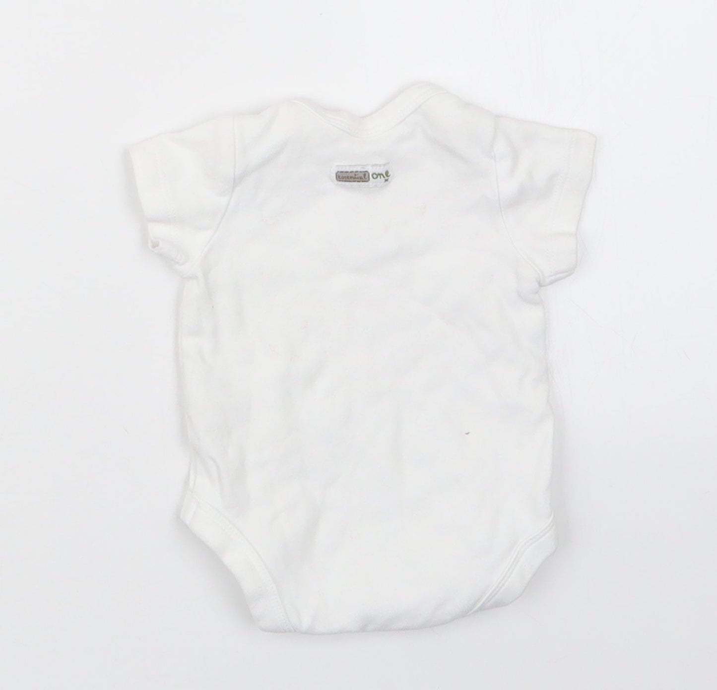 The Essential One Baby White   Babygrow One-Piece Size 0-3 Months