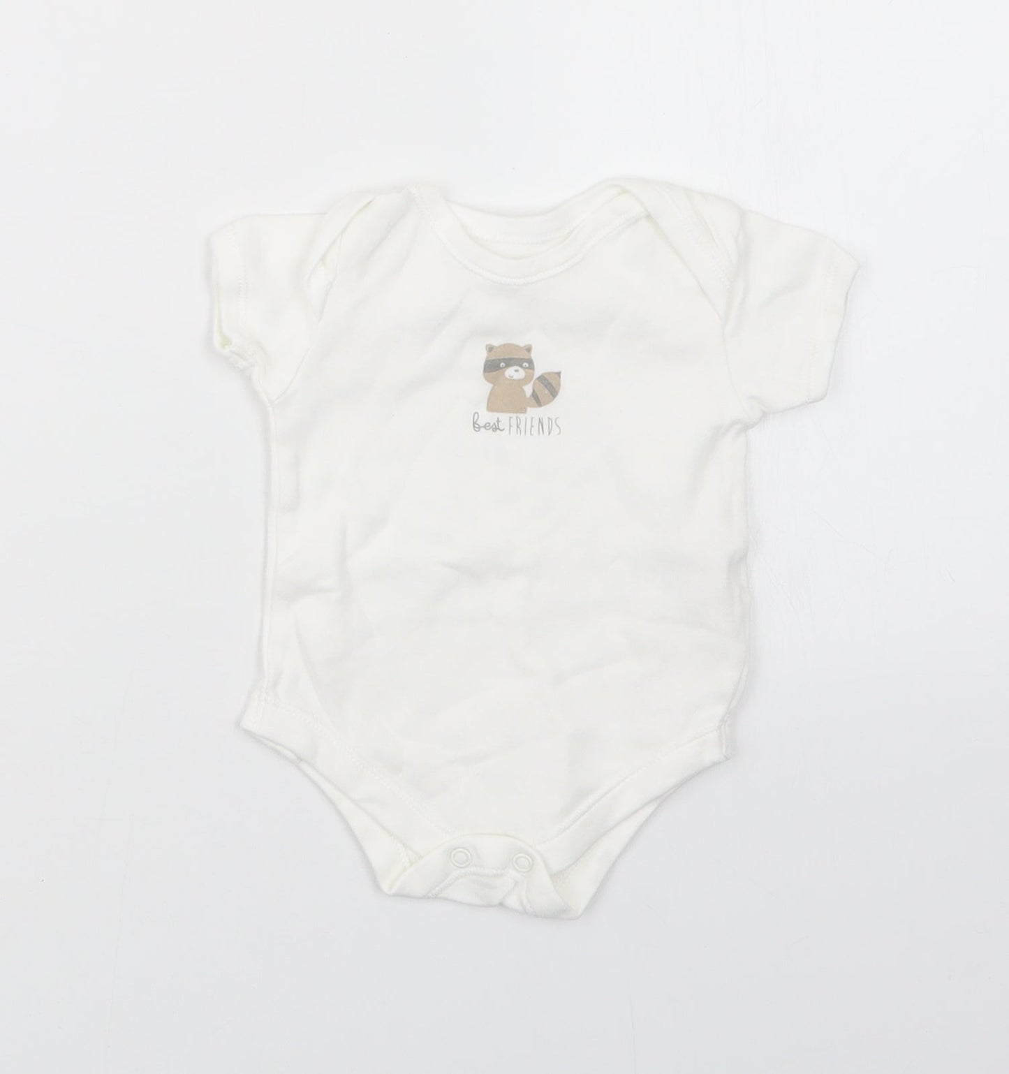 Matalan Baby White   Babygrow One-Piece Size 3-6 Months