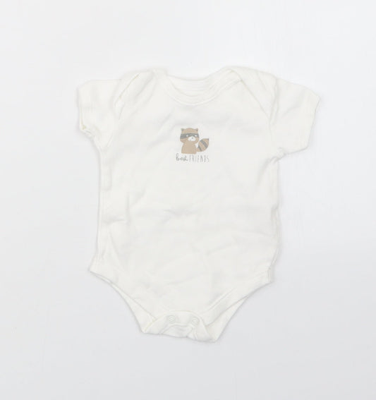 Matalan Baby White   Babygrow One-Piece Size 3-6 Months