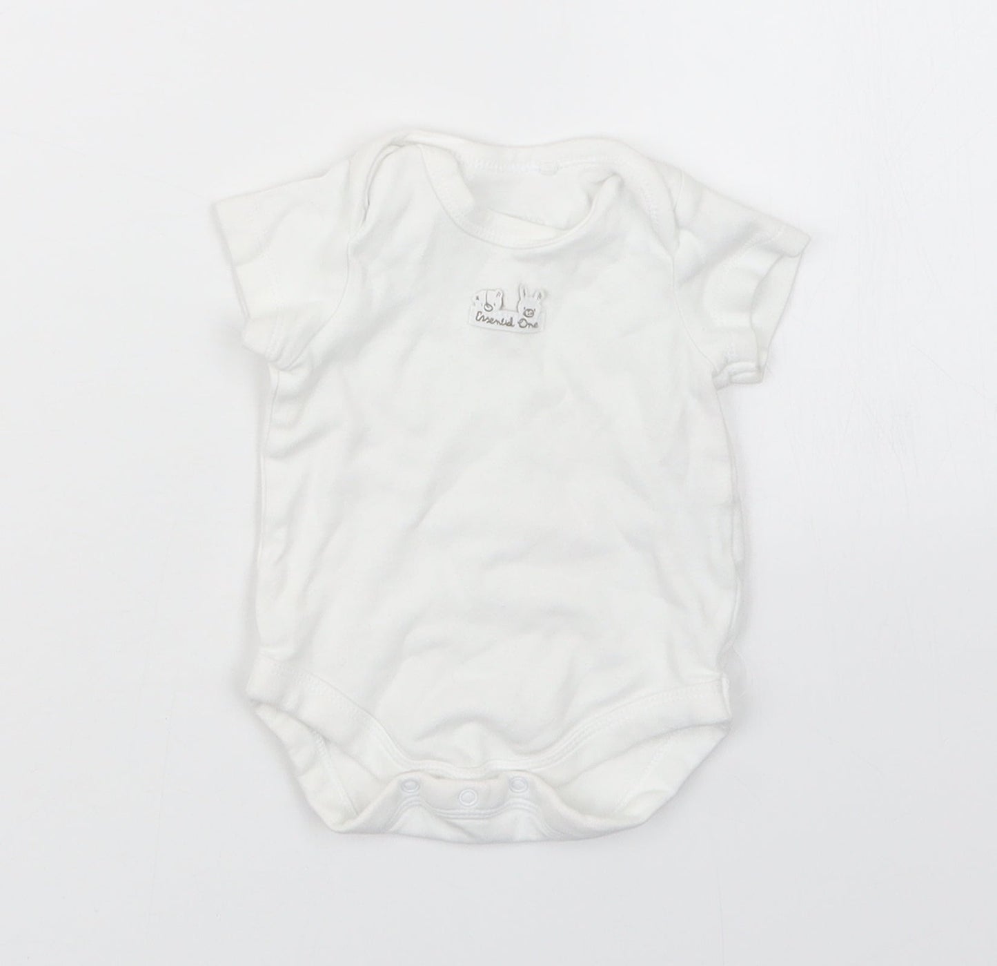The Essential One Baby White   Babygrow One-Piece Size 0-3 Months
