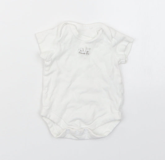The Essential One Baby White   Babygrow One-Piece Size 0-3 Months