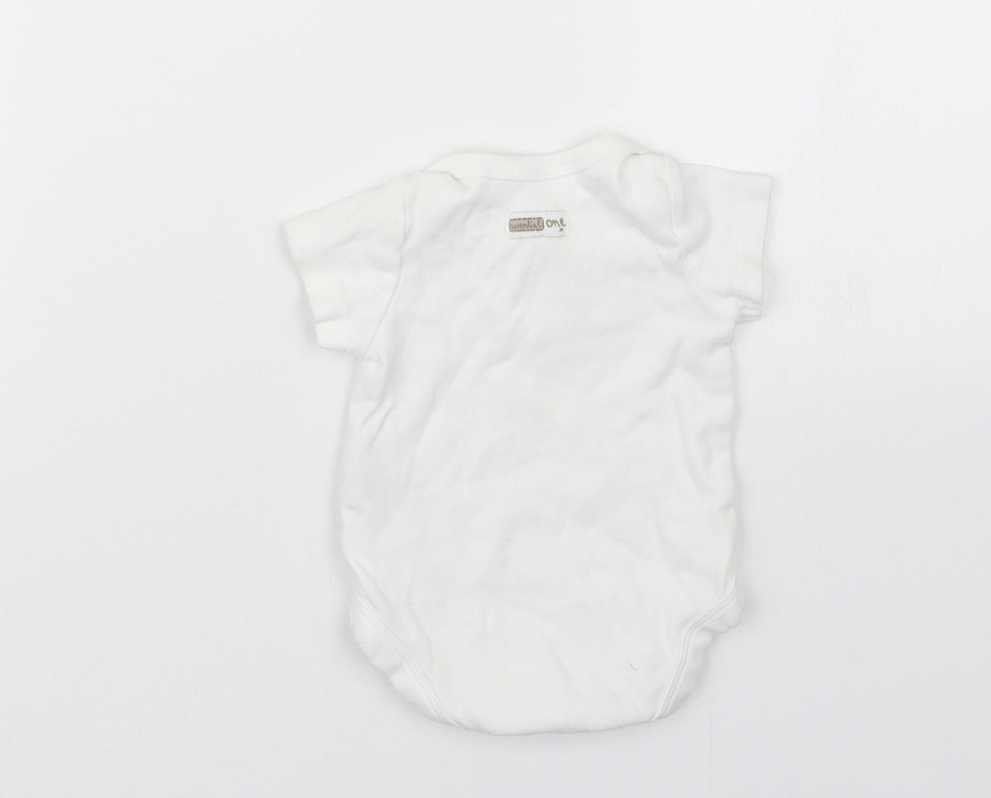 The Essential One Baby White   Babygrow One-Piece Size 0-3 Months