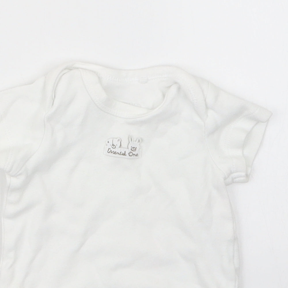 The Essential One Baby White   Babygrow One-Piece Size 0-3 Months
