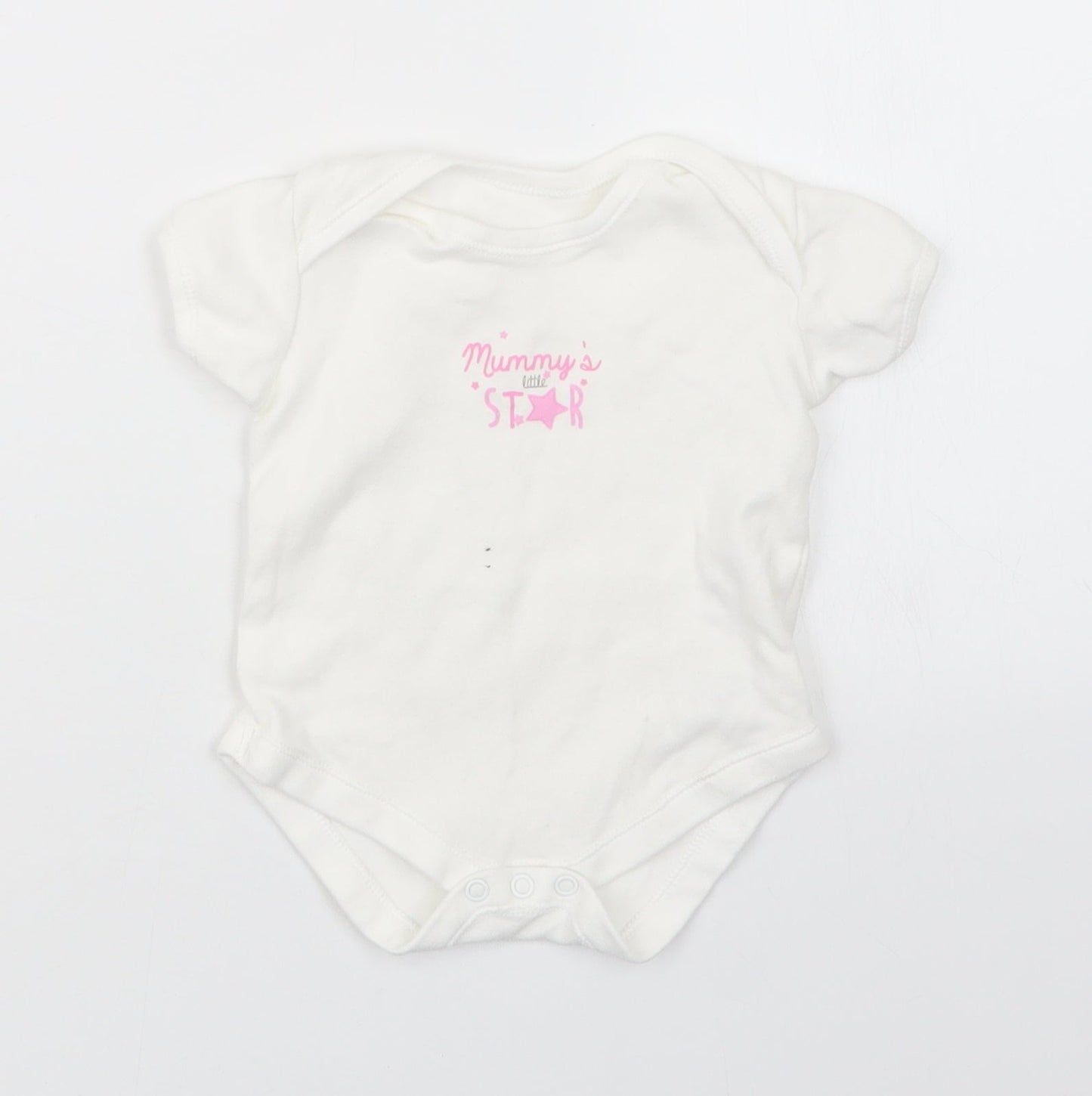 Matalan Girls White   Babygrow One-Piece Size 3-6 Months