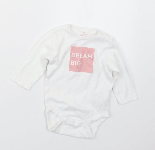 NEXT Girls White   Babygrow One-Piece Size 3-6 Months