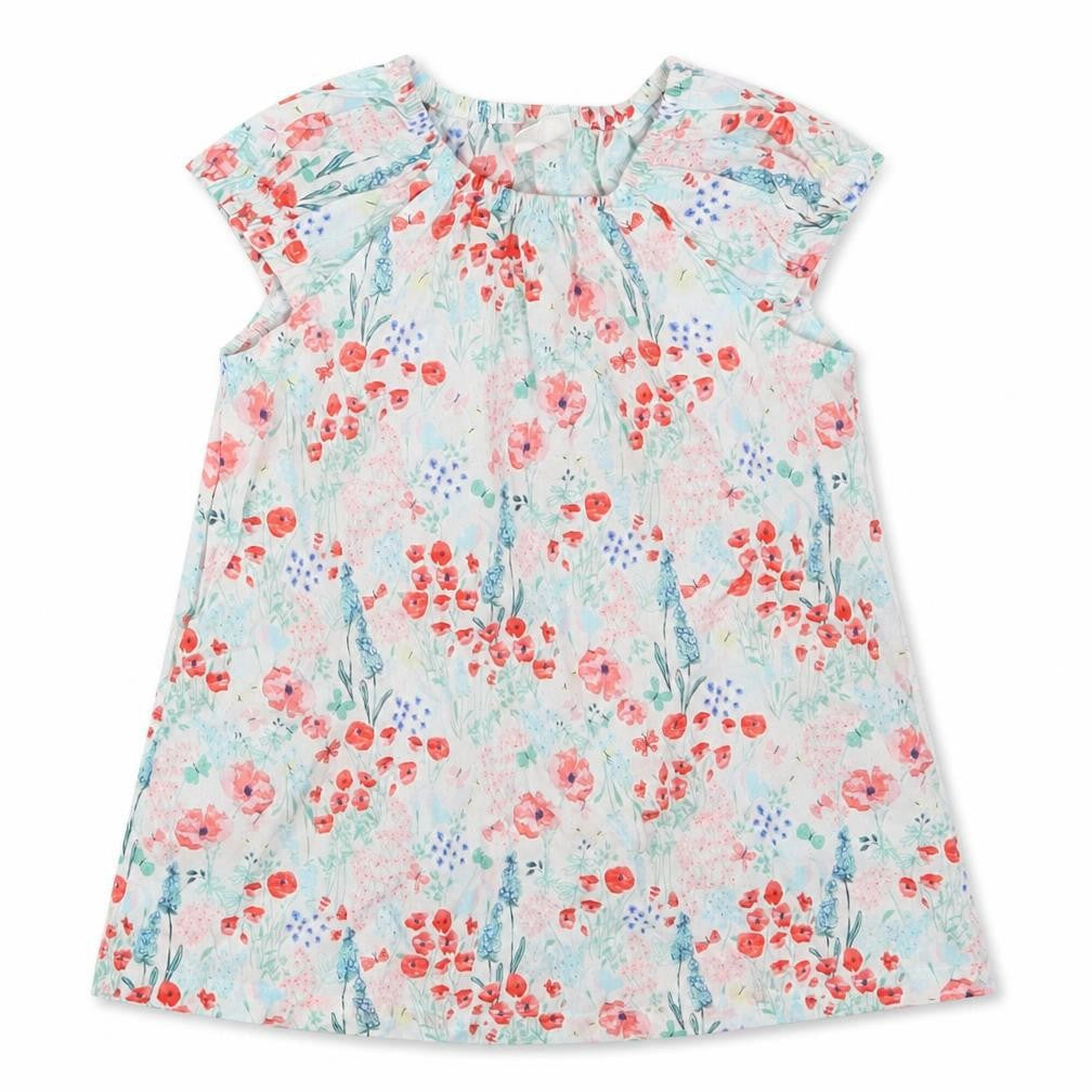 H&M Girls Red Floral  T-Shirt Dress  Size 3-6 Months