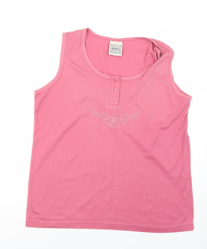 Preloved Nuggets Womens Pink   Basic Tank One Size - Front