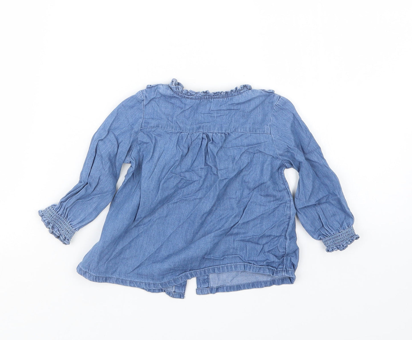 Primark Girls Blue   Basic Button-Up Size 9-12 Months