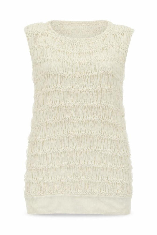 Divided Womens Ivory   Basic Tank Size 4