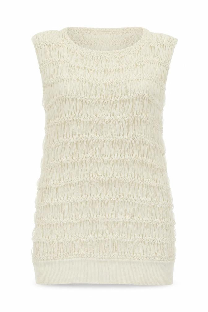 Divided Womens Ivory   Basic Tank Size 4